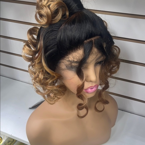 Knot Sisters Black and Brown Wig Extensions with Bouncy Curls